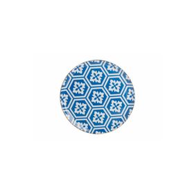 Porland Morocco Desen Mavi 28 cm Düz Tabak