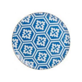 Porland Morocco Desen Mavi 28 cm Düz Tabak