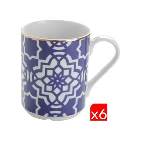 Porland Morocco Desen Mor 340 cc 6'lı Kupa