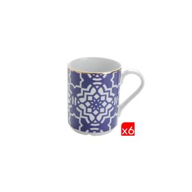 Porland Morocco Desen Mor 340 cc 6'lı Kupa