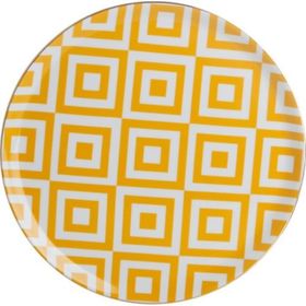 Porland Morocco Desen Sarı 28 cm 1 Adet Düz Tabak