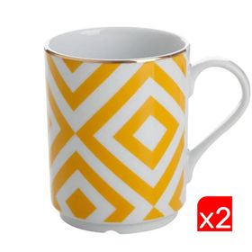 Porland Morocco Desen Sarı 340 cc 2'li Kupa
