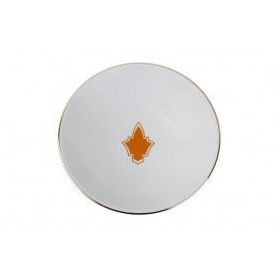 Porland Morocco Desen Turuncu 20 cm Çukur Tabak