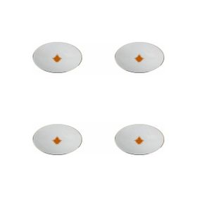 Porland Morocco Desen Turuncu 20 cm Çukur Tabak