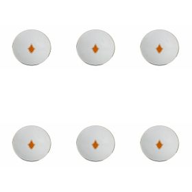 Porland Morocco Desen Turuncu 20 cm Çukur Tabak