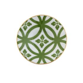 Porland Morocco Desen1 Yeşil 11 cm Ergonomik Çay Tabağı