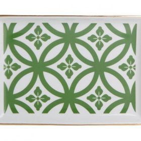 Porland Morocco Desen1 Yeşil 18 cm Porselen Kahvaltı Tabağı