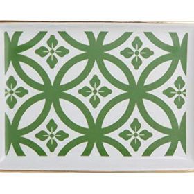 Porland Morocco Desen1 Yeşil 18 cm Porselen Kahvaltı Tabağı