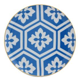 Porland Morocco Desen2 Mavi 17 cm 6 Adet Düz Tabak