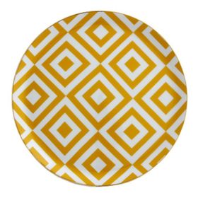 Porland Morocco Desen4 Sarı 24 cm 6 Adet Düz Tabak