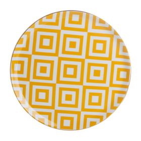 Porland Morocco Desen4 Sarı 28 cm 6 Adet Düz Tabak