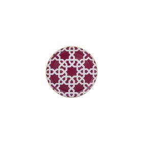 Porland Morocco Desen5 Fuşya 17 cm Düz Tabak