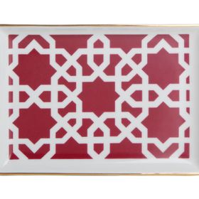 Porland Morocco Desen5 Fuşya 18 cm 2 Adet Kahvaltı Tabağı
