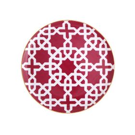Porland Morocco Desen5 Fuşya 20 cm 6 Adet Düz Tabak