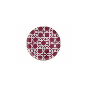 Porland Morocco Desen5 Fuşya 24 cm Düz Tabak