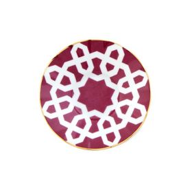 Porland Morocco Desen5 Fuşya Ergonomik 11 cm 6 Adet Çay Tabağı