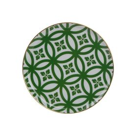 Porland Morocco Düz Tabak Desen1 Yeşil 20 cm Düz Tabak