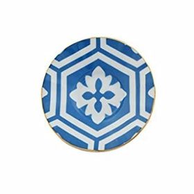 Porland Morocco Mavi Desen 12 cm Ergonomik Çay Tabağı