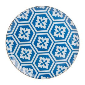 Porland Morocco Mavi Desen 2 28 cm Porselen Düz Tabak