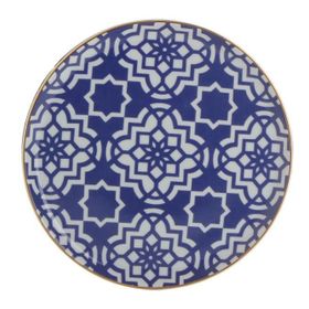 Porland Morocco Mor Desen 7 20 cm Porselen Düz Tabak