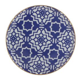Porland Morocco Mor Desen 7 20 cm Porselen Düz Tabak