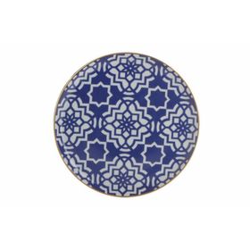 Porland Morocco Mor Desen 7 20 cm Porselen Düz Tabak