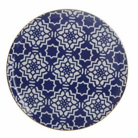 Porland Morocco Mor Desen 7 20 cm Porselen Düz Tabak