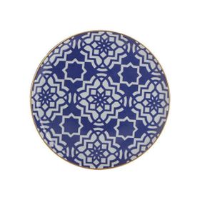 Porland Morocco Mor Desen 7 20 cm Porselen Düz Tabak
