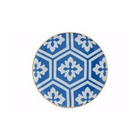 Porland Morocco Serisi Desen 2 Mavi 17 cm Düz Tabak