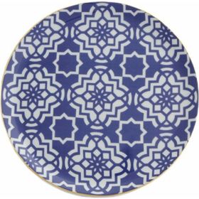 Porland Morocco Serisi Mor Desen 7 24 cm Düz Tabak