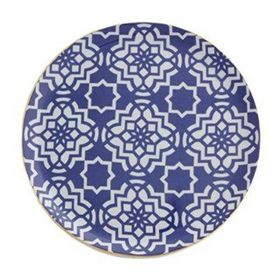 Porland Morocco Serisi Mor Desen 7 24 cm Düz Tabak