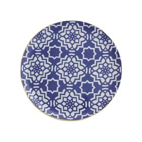 Porland Morocco Serisi Mor Desen 7 24 cm Düz Tabak