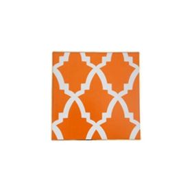 Porland Morocco Turuncu Desen 3 10x10 cm Bardak Altlığı