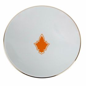 Porland Morocco Turuncu Desen3 20 cm Çukur Tabak