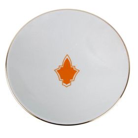 Porland Morocco Turuncu Desen3 20 cm Çukur Tabak
