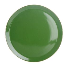 Porland Morocco Yeşil 32 cm Porselen Düz Tabak
