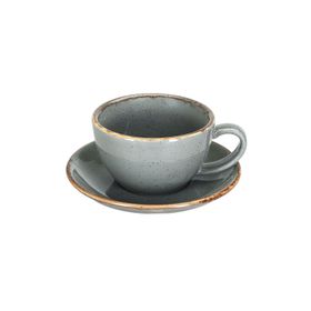Porland New Standard Seasons Koyu Gri Tabaklı 280 cc 6 Adet Çay Fincanı