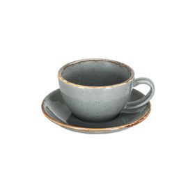 Porland New Standard Seasons Koyu Gri Tabaklı 280 cc Çay Fincanı