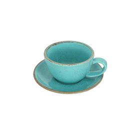 Porland New Standard Seasons Turkuaz Tabaklı 200 cc Çay Fincanı