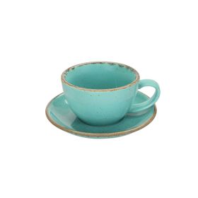 Porland New Standard Seasons Turkuaz Tabaklı 300 cc Çay Fincanı
