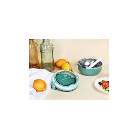 Porland North 700 ml Yeşil Kaşıklı Beslenme Kutusu