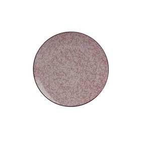 Porland Old Fashion Mürdüm 21 cm Porselen Düz Tabak