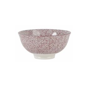 Porland Old Fashion Mürdüm Rengi Desenli 12 cm Yuvarlak Tek Kase