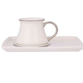 Porland Otto Platin 55 cc 2 Kişilik Kahve Takımı