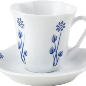 Porland Özlem Mavi Tabaklı 85 cc 6 Adet Kahve Fincanı