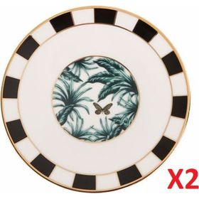 Porland Palms 2'li 16 cm Düz Tabak