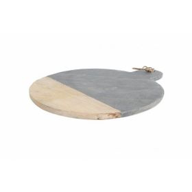 Porland Patna Siyah 43 cm Yuvarlak Sunum Taşı