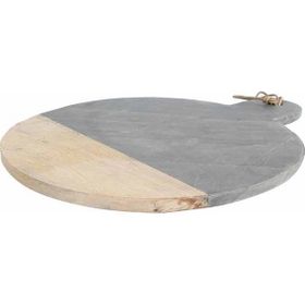 Porland Patna Siyah 43 cm Yuvarlak Sunum Taşı