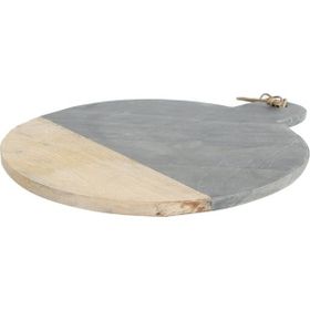 Porland Patna Siyah 43 cm Yuvarlak Sunum Taşı
