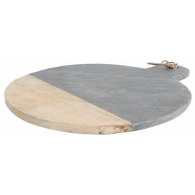Porland Patna Siyah 43 cm Yuvarlak Sunum Taşı